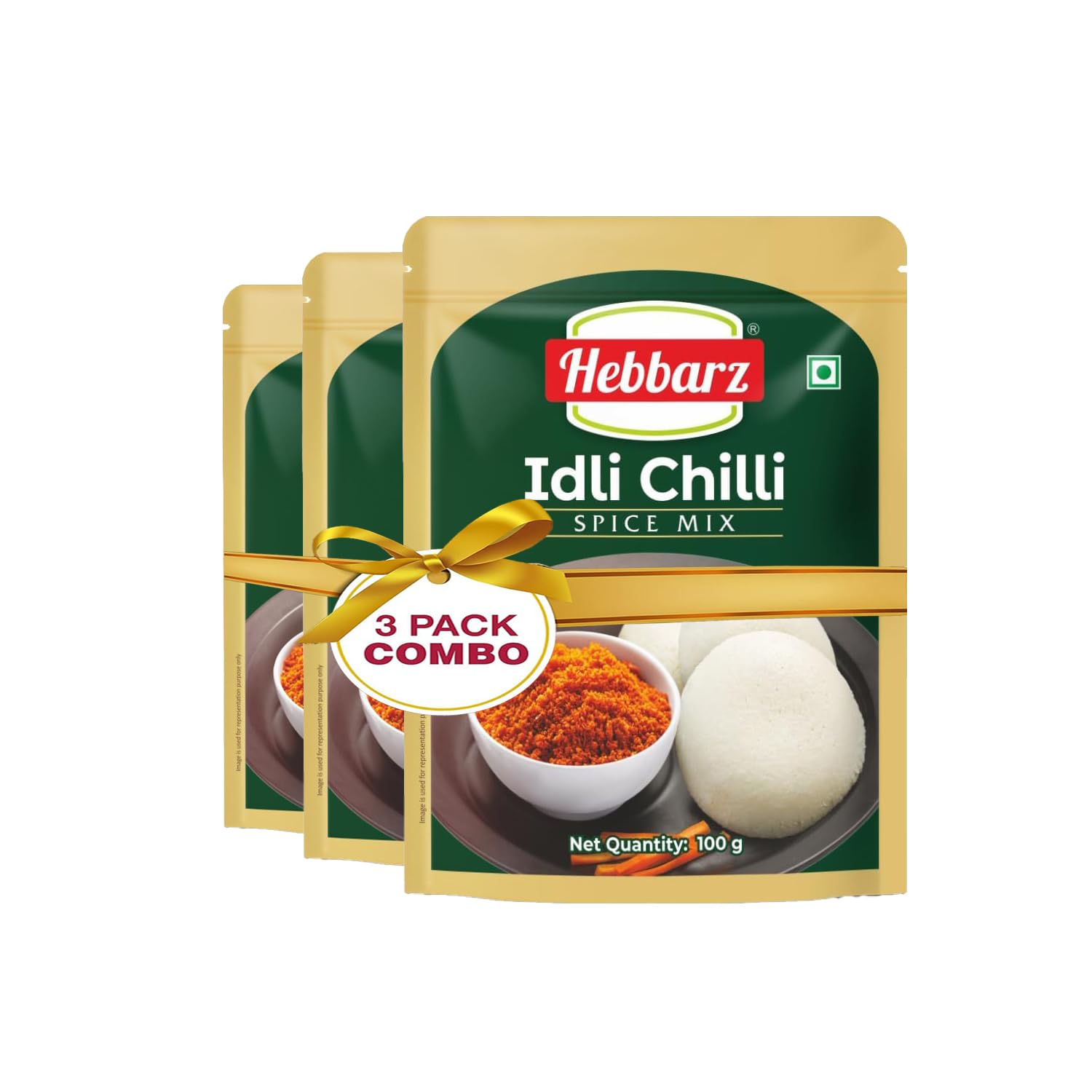 Hebbarz Idli Chilli Chutney Powder, 300g (Pack of 3, 100g each) | Idli Milagi Podi | Idli Podi | Gunpowder | Chutney Pudi | Spicy Lentil Powder | Molaga Podi | Kara Podi | Dosa Podi (B0D9QYCH1W) Amazon Price History, Amazon Price Tracker
