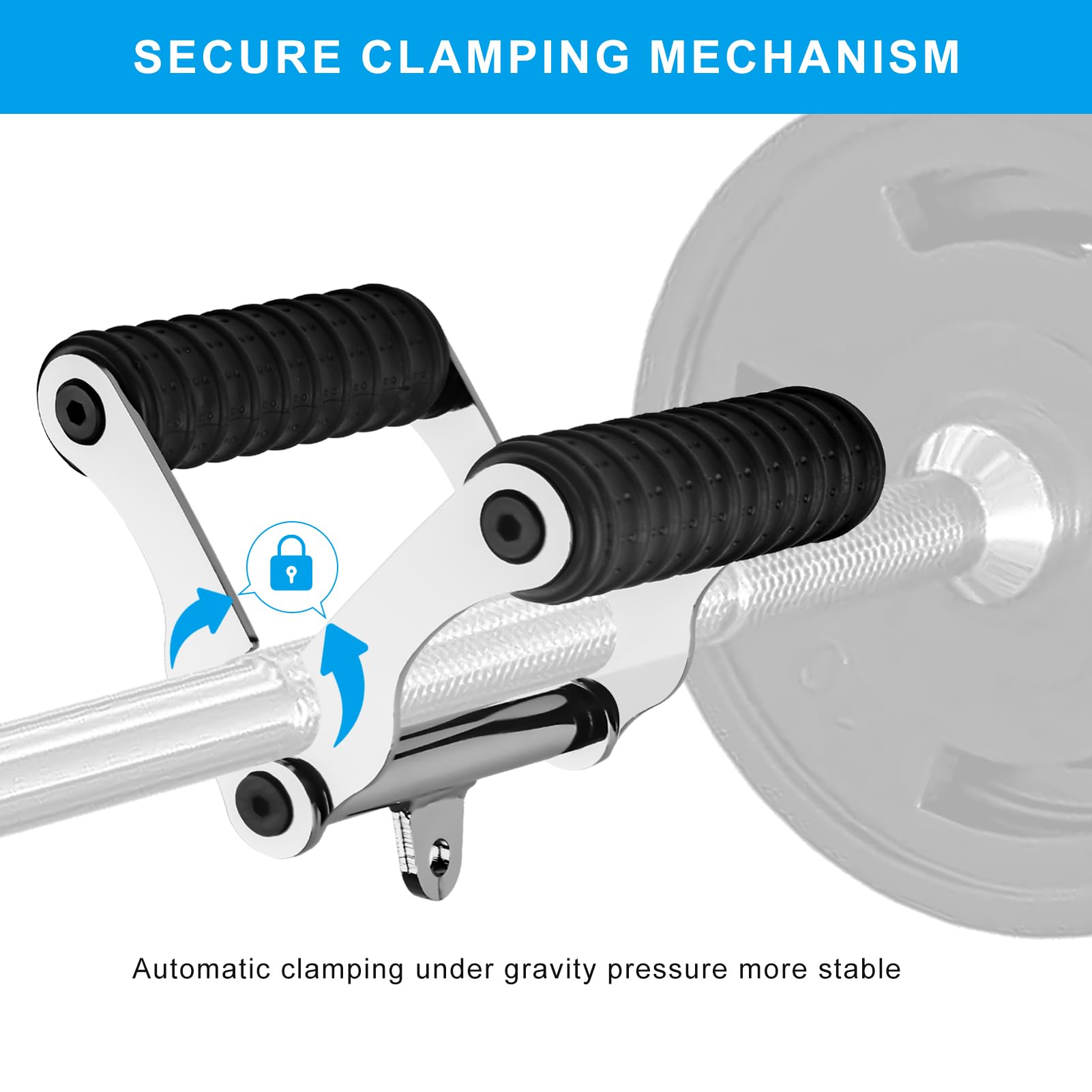 T-Bar Row Griff Für Langhantel - Doppel D Rudergriff Für Home Gym & Kabelmaschinen