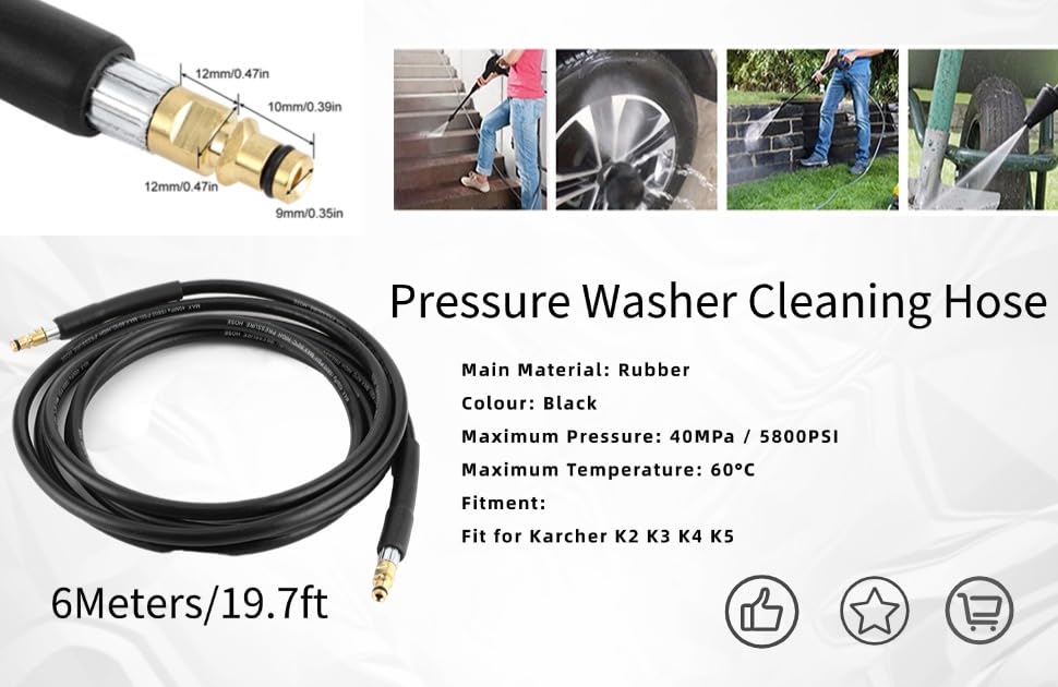 Car Washer Hose Water Cleaning Hose Extension - Image 2