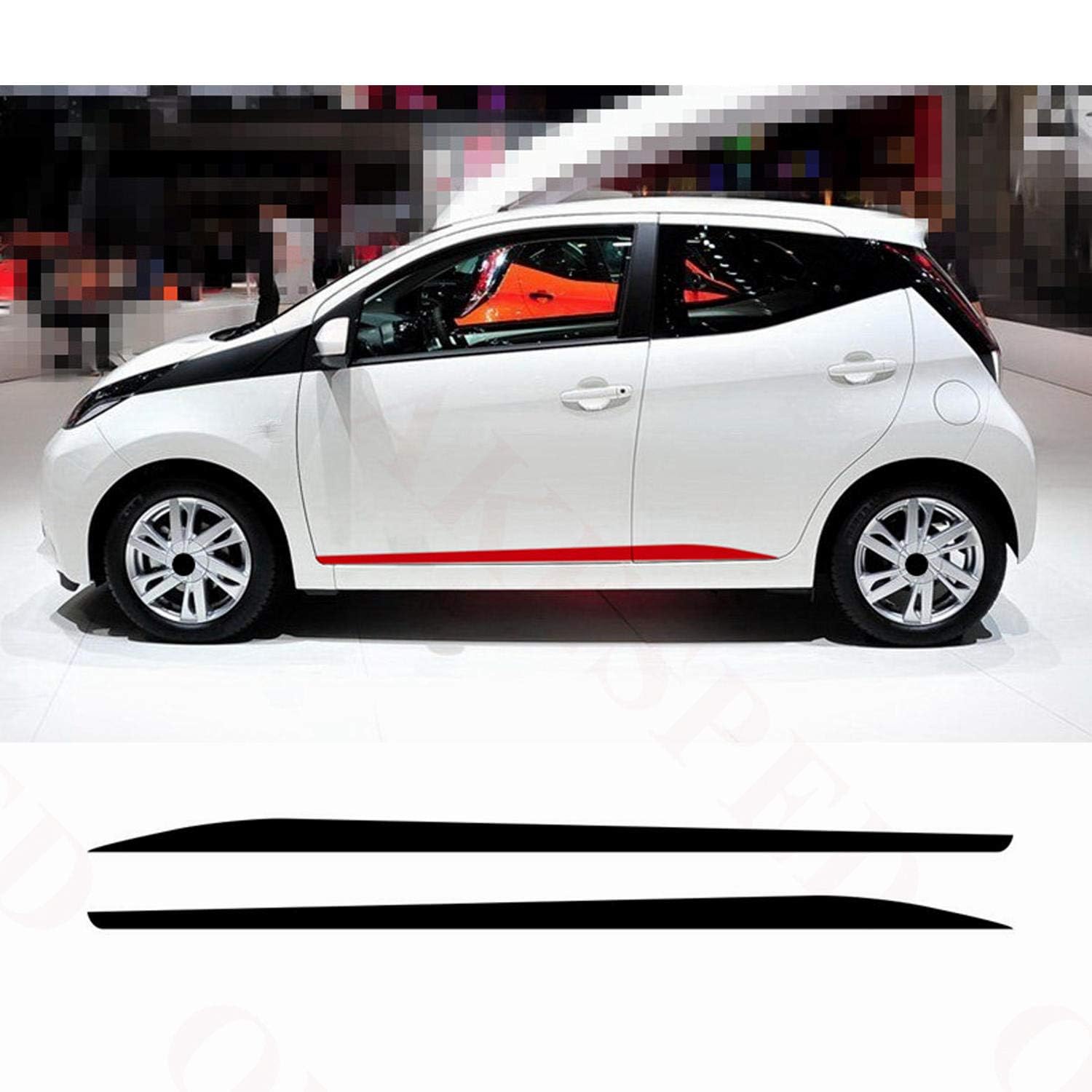 4 Stuks Rvs Auto Instaplijsten Protector Voor Toyota Aygo X 2022, Auto-instaplijstbeschermer Welkom Pedaal Strip Cover Kick Platen Protector Accessoires,A