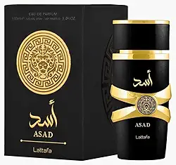 Perfume Árabe Asad_ Lataf-Eau De Parfum 100ml - (Masculino) Desperte o Poder, luxo e conquista em cada borrifada. Perfume para homens.
