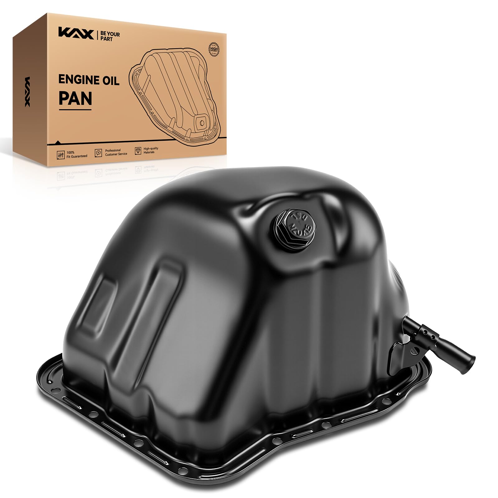 KAX 264-364 Engine Oil Pan Fit for 2006-2014 Impreza 2.5L, 2006-2009 Outback/Legacy 2.5L, 2006-2013 Forester, 2015-2020 WRX STI, 2006 9-2X Naturally Aspirated, with Drain Plug