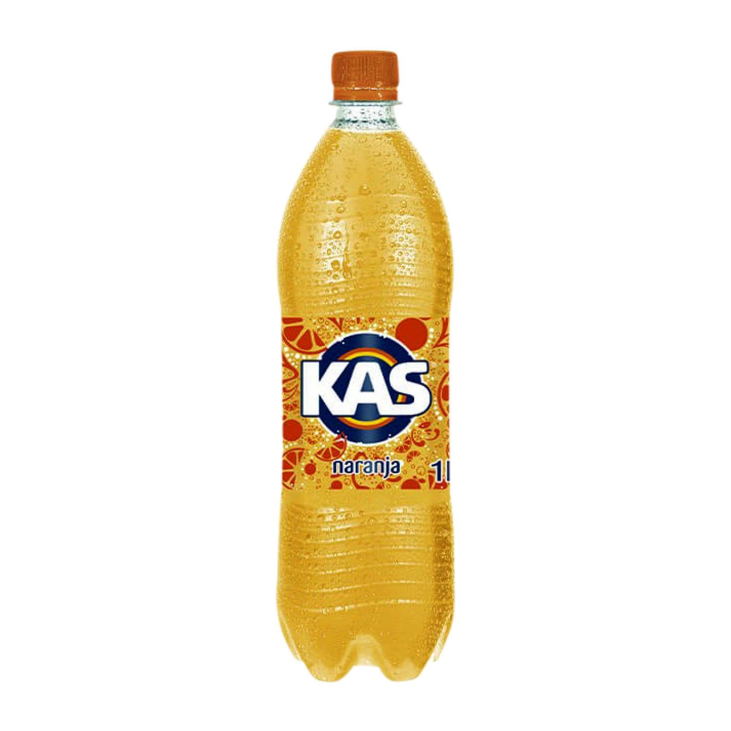 Refrescos y Mixers Caja de 12 unidades Kas Naranja PET 1 L