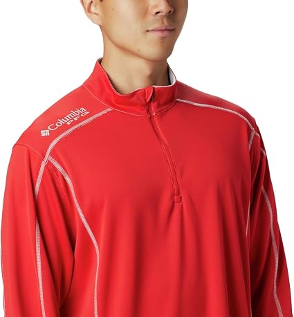 Amazon.com: Columbia PFG Low Drag - Sudadera con cremallera de 1/4 para  hombre, absorbe la humedad, protección solar : Ropa, Zapatos y Joyería