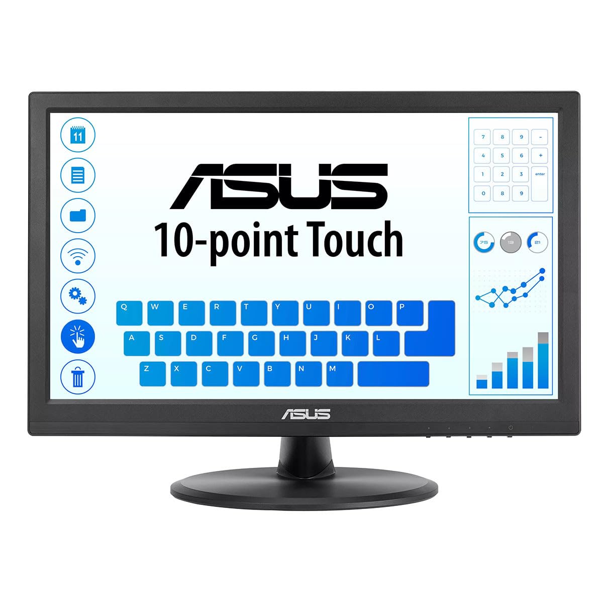 ASUS Monitor táctil de 15.6 pulgadas 1080P (VT169HE) - Full HD, pantalla