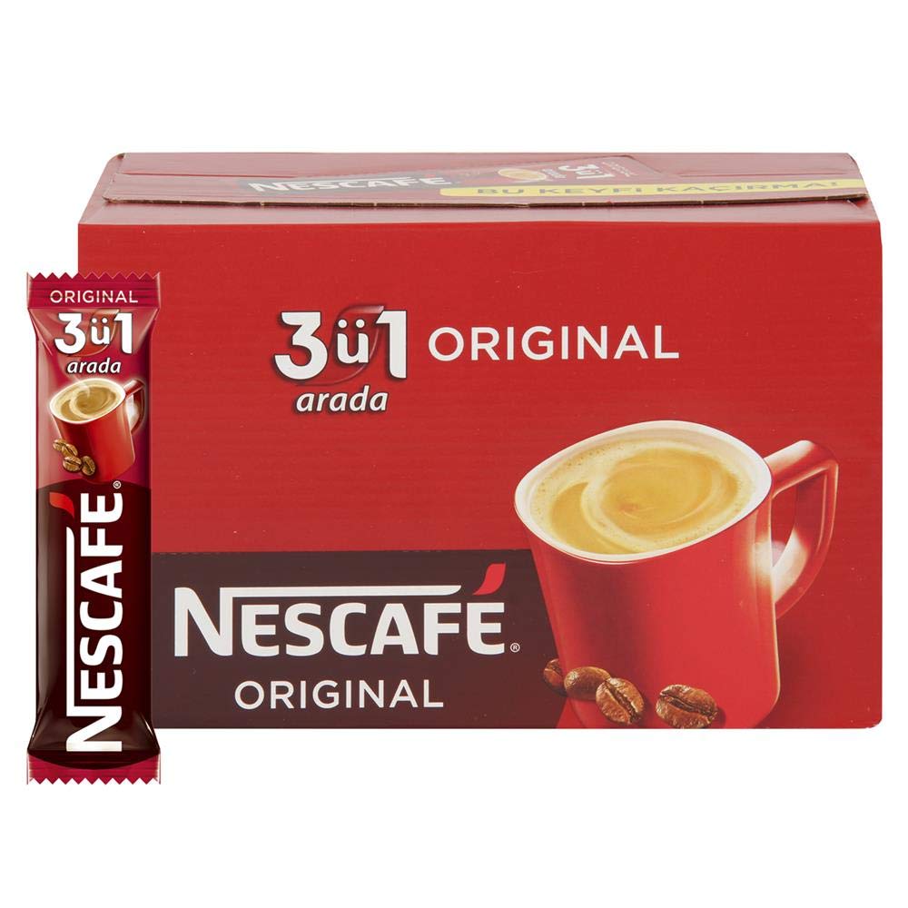 Nescafe 3 in 1 Classic Instant Coffee Single Packets 28x17.5g - PACK OF 4
