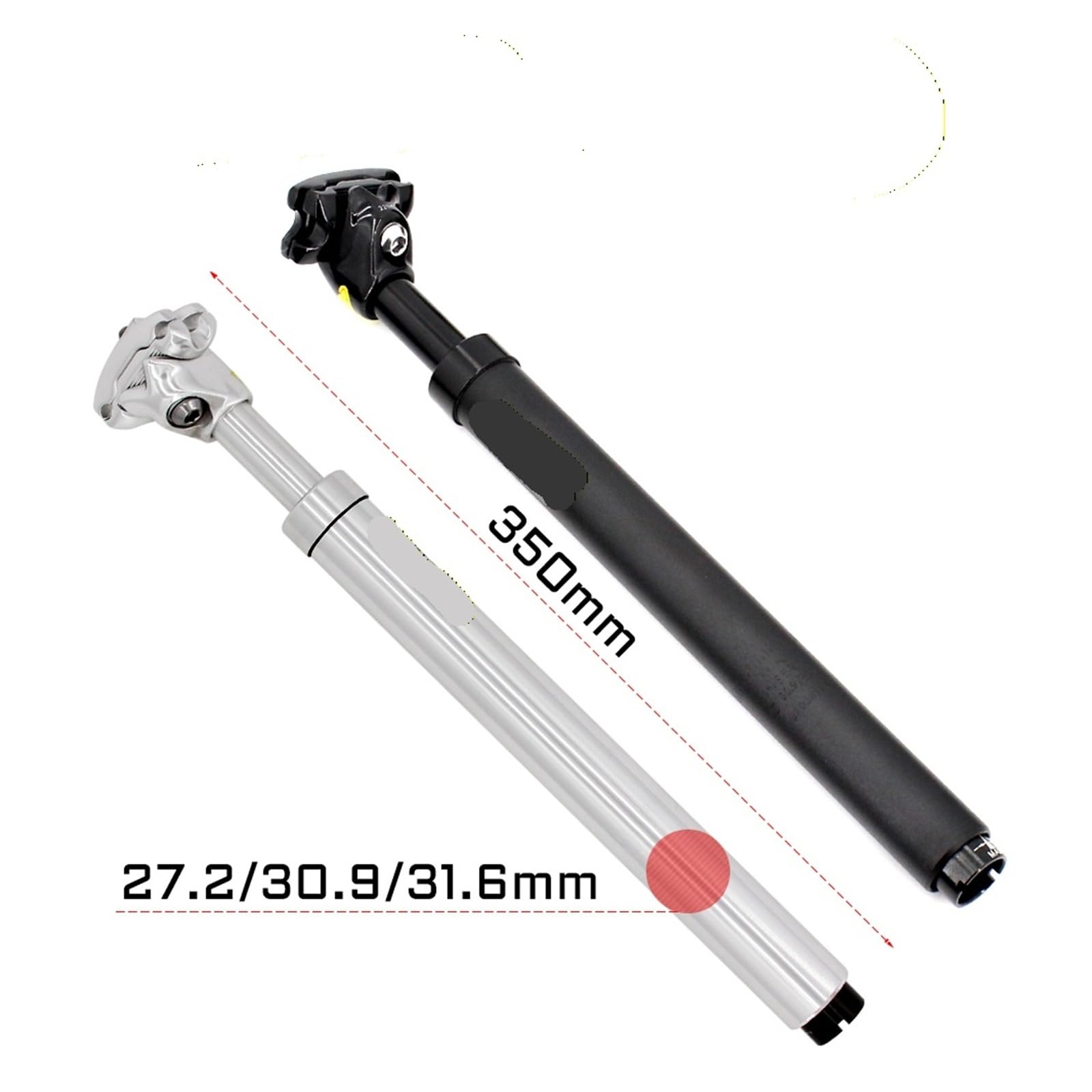 Fahrrad Sattelstütze Federung Stoßdämpfer Zubehör 27,2 / 30,9 31,6 MM
