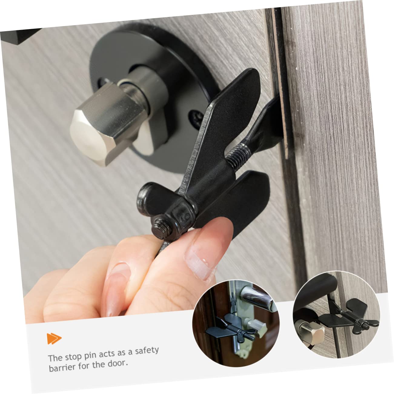 Operitacx 5 Pièces Bloqueur de Porte Portable Verrou de Sécurité pour et Appartement Installation Sans Perçage pour Voyage et Sécurité à Domicile