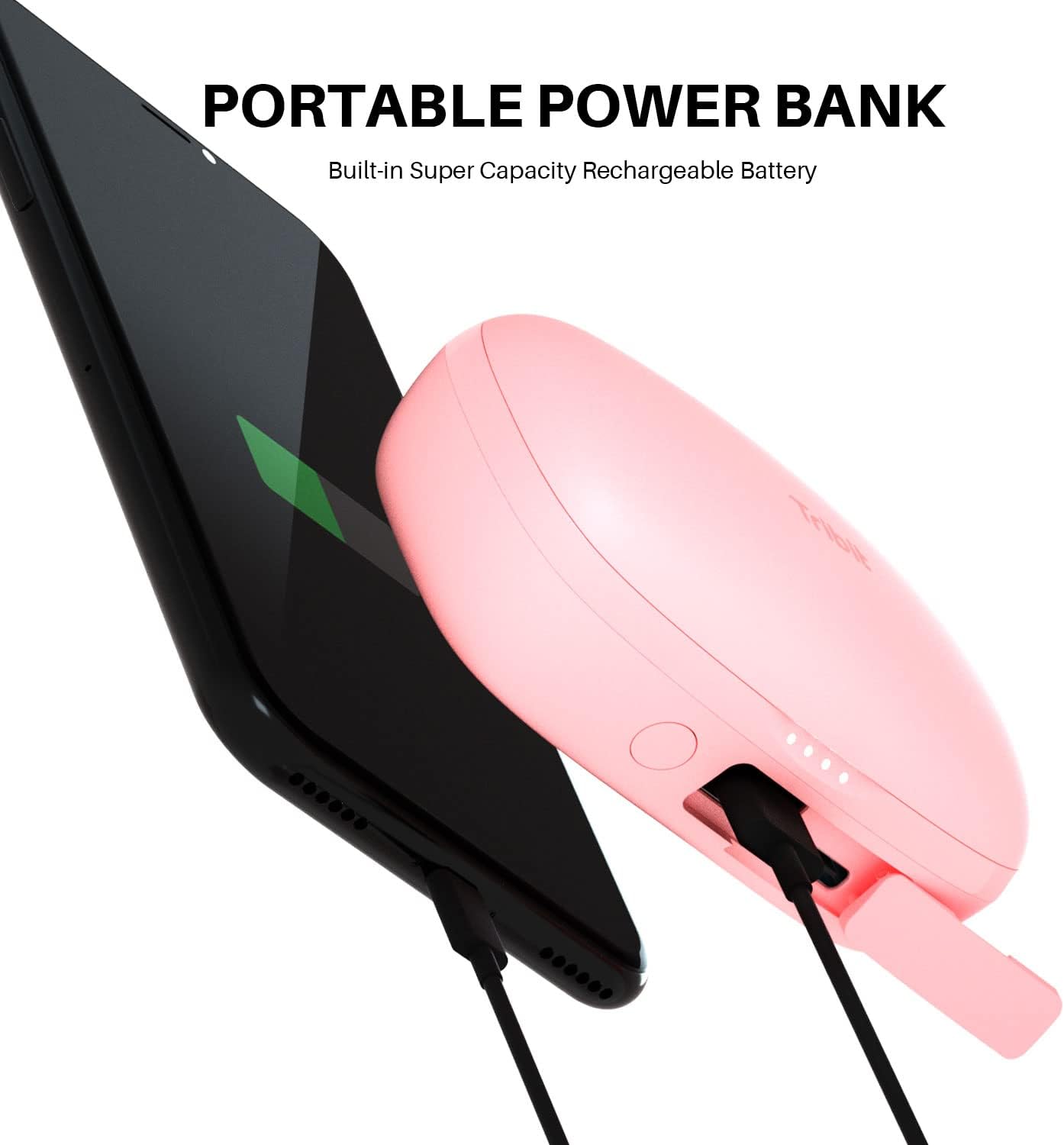 Tribit FlyBuds 3 Charging Case with Button Labels