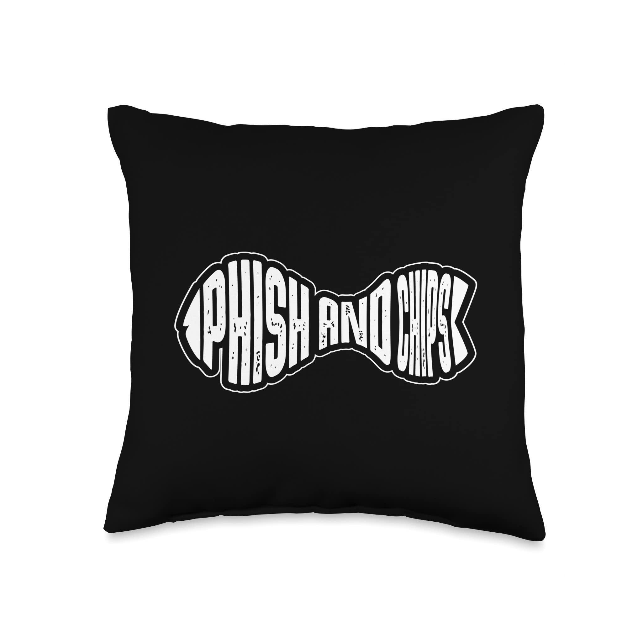 Phish and Chips Hacker Throw Pillow