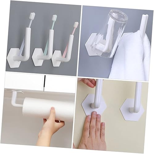 Miniatura 9 de 10 ganchos de almacenamiento adhesivos para pared, versátiles soportes para llaves y correo, ganchos de estilo aleatorio para el hogar, sala de