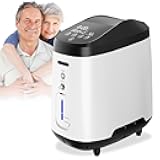 Oxygen Concentrator,1-8L Adjustable Oxygen Concentrator Machine for Home Use Continuous Oxygen Generator with Complete Accessories,Low Noise