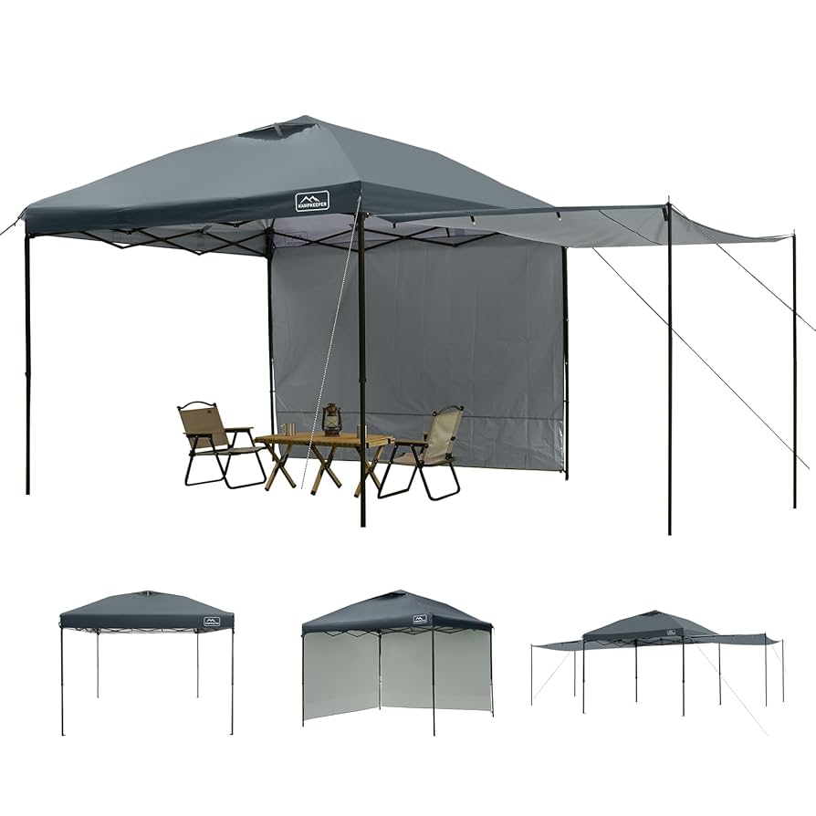 Amazon.com : KAMPKEEPER 10x10 Easy Pop Up Canopy Tent with 2