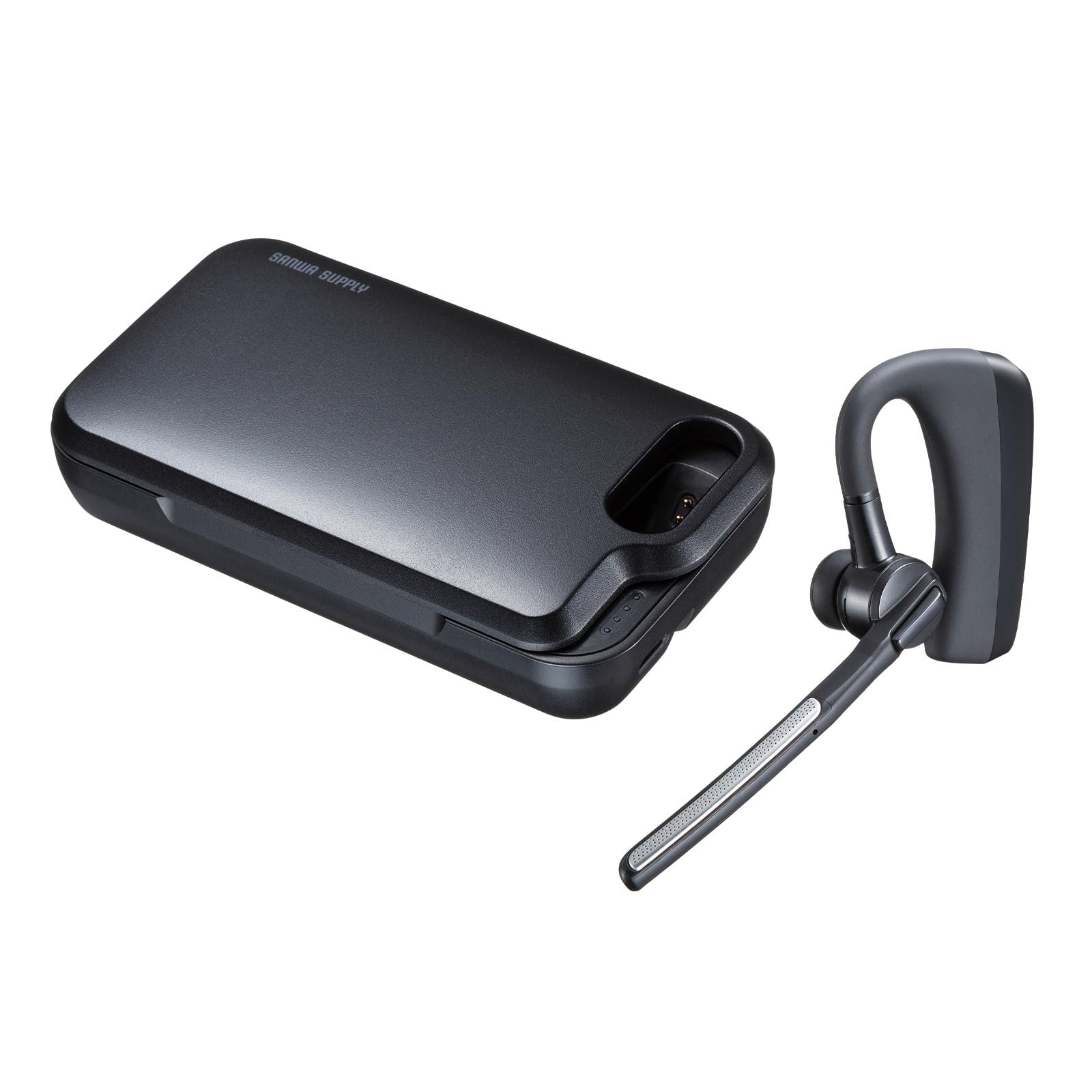 Amazon | サンワサプライ Bluetoothヘッドセット（充電ケース付き