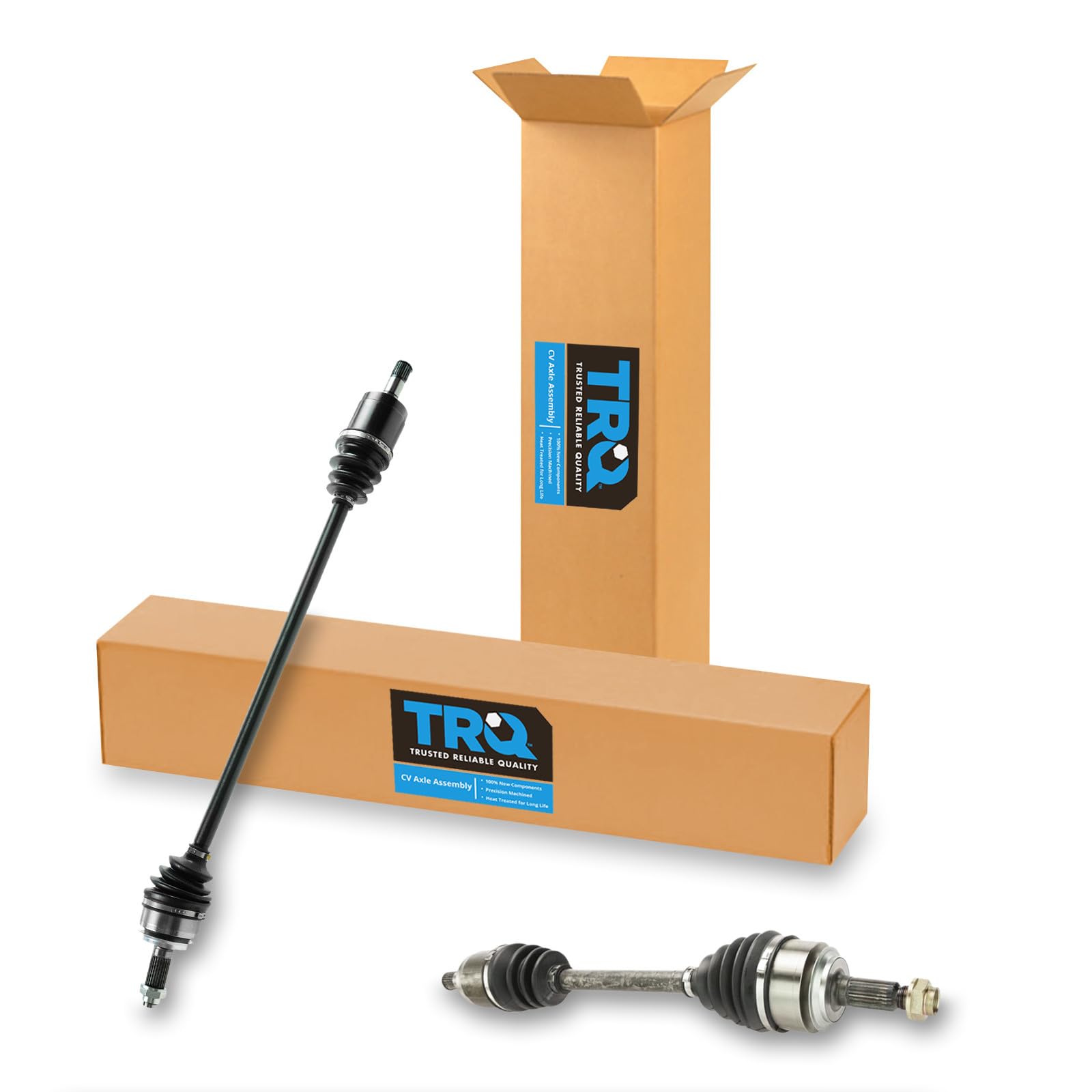 TRQ Front CV Axle Shaft Assembly Set Driver & Passenger Side Compatible with 2006-2015 Honda Civic