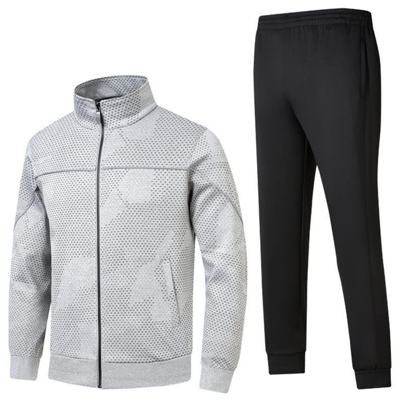 Survêtement de sport homme idéal pour le running et le fitness en gris L