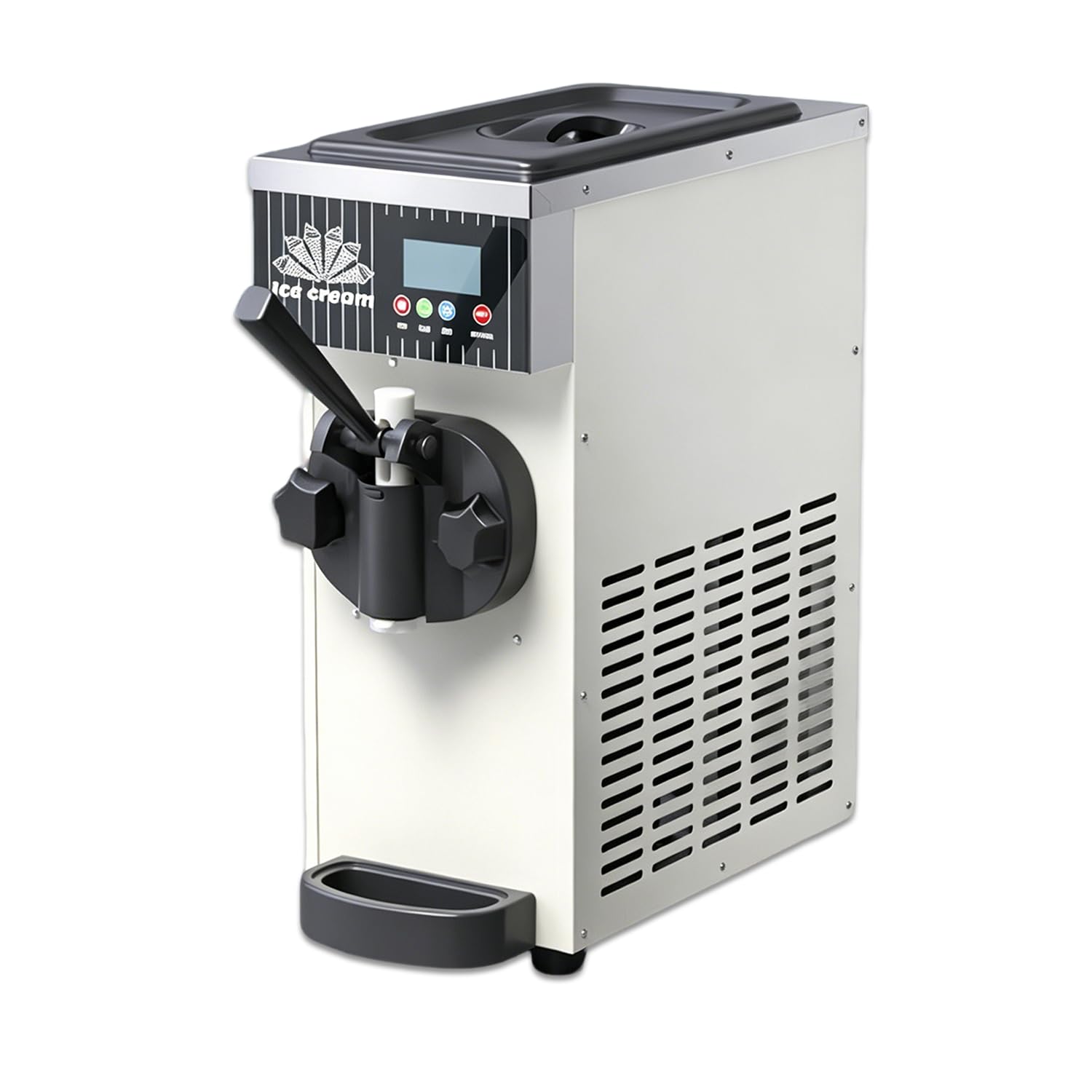 Máquina de Helado Suave de un Solo Sabor, de sobremesa, autolimpieza, congelación rápida, Ideal para el hogar, Bares y pequeñas cafeterías. 2