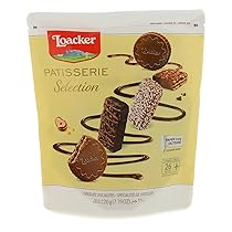 Loacker, Patisserie Selection, 26 Delizie Assortite di Wafer e Cioccolato alla Crema in 7 Gusti Diversi, Gran Pasticceria, Pratica Confezione Apri e Chiudi, Merenda e Snack, Travel Pack da 220g