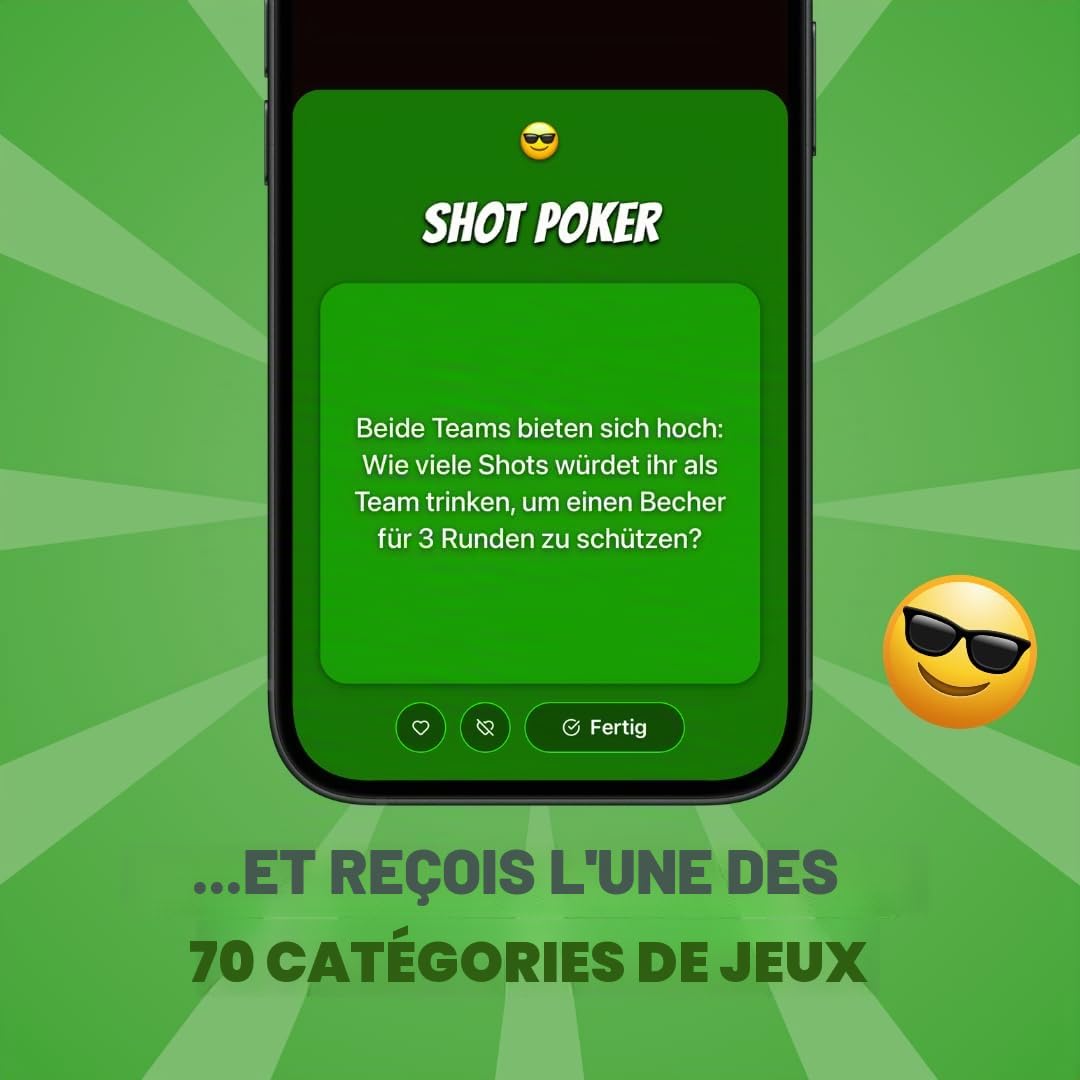 Beer Pong avec application et 3 000 tâches amusantes - 22 gobelets en plastique rigide réutilisables fabriqués en Allemagne - Le cadeau d'anniversaire le plus cool - Jeu à boire [noir/rose]