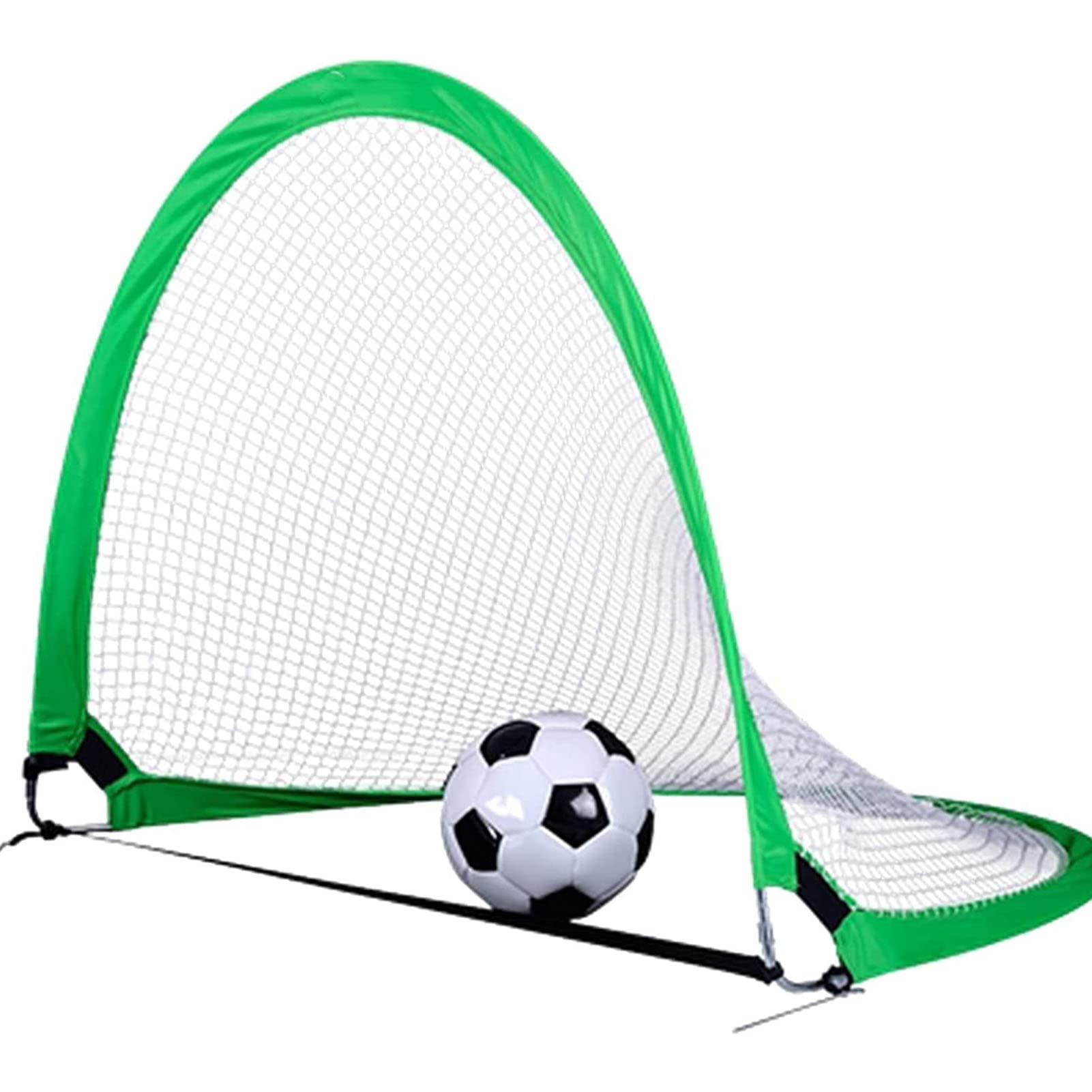 HAONING Portable Folding Children's Soccer GoalFootball Goals for The Garden Goal Posts for Kids Indoor Folding Portable Outdoor Soccer Goal Children's Football (2 Pieces of a red and a Green)