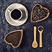 Bezall 5Pcs Small Wooden Spoons, 5 inches Mini Wood Soup Salt Tasting Spoons Honey Teaspoons for Condiment Coffee Tea Sugar Jam