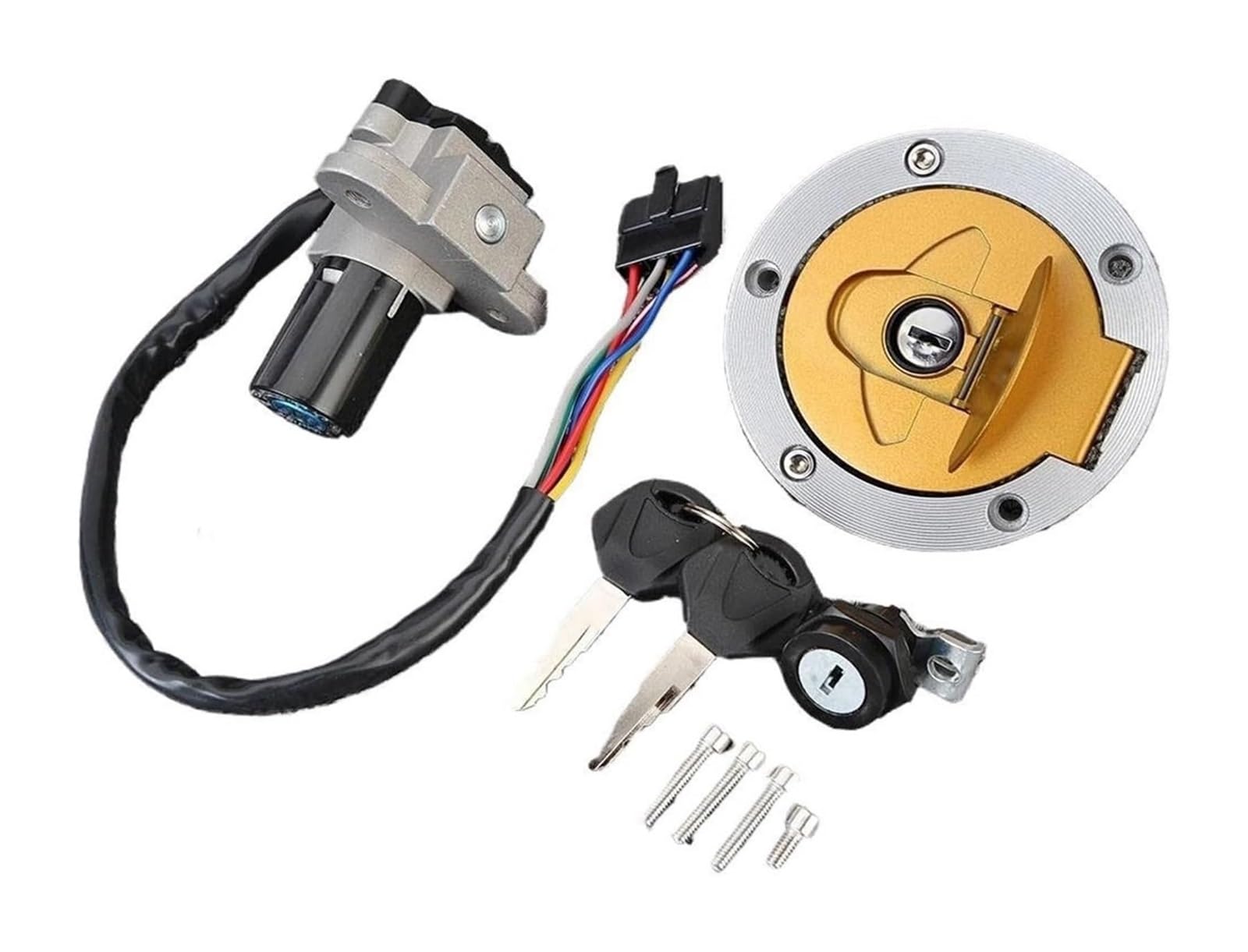 Cerradura De Encendido para Ducati para 900SS 1999 para 996S 2001 para 999S 2003-2006 Interruptor Arranque Encendido Motocicleta Llaves Bloqueo Combustible Gasolina