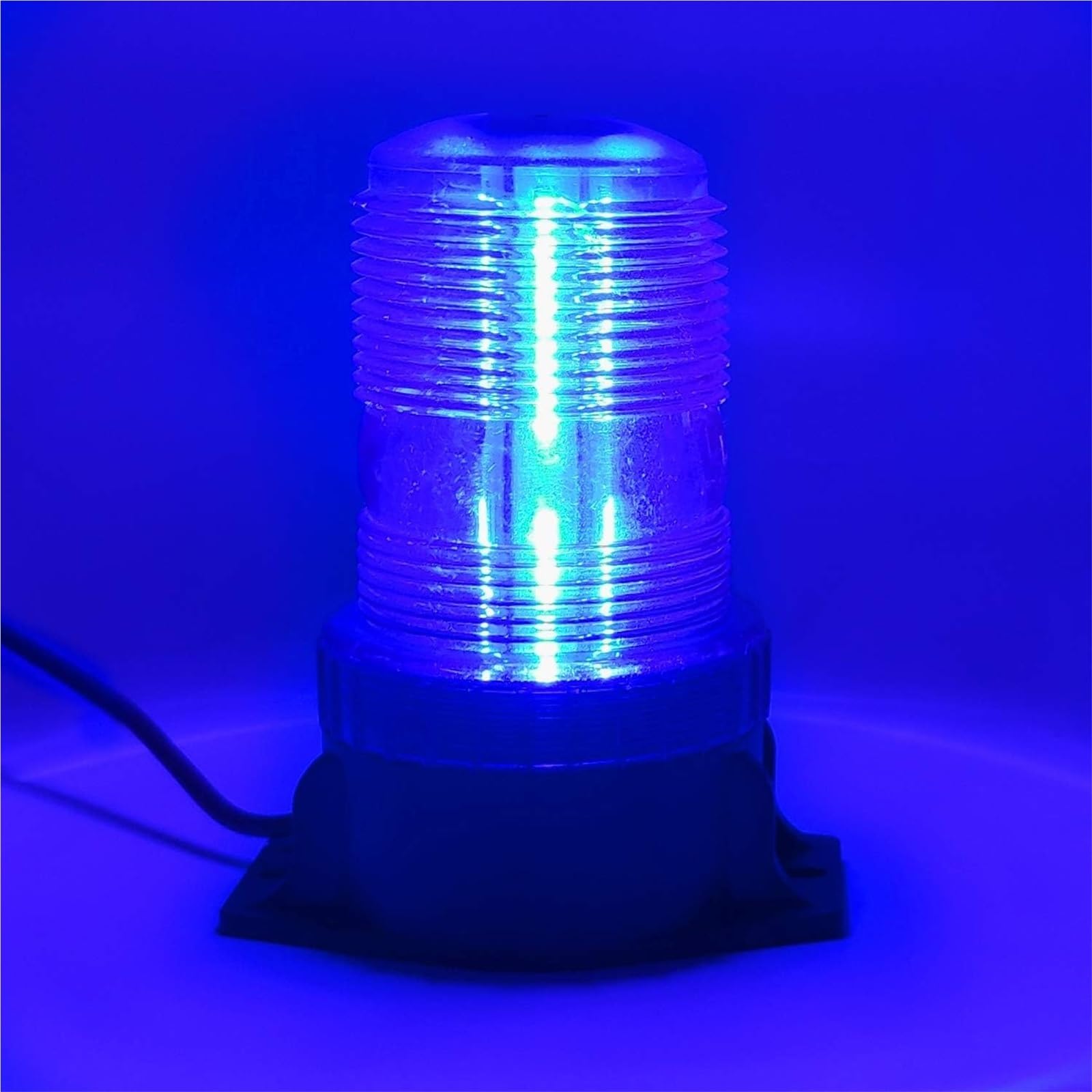 Baliza de emergencia con 30 LED de alta potencia (12-24 V, 48 V, 60 V, 80 V) for montacargas, camiones y autobuses escolares (ámbar, azul, rojo).(Yellow)