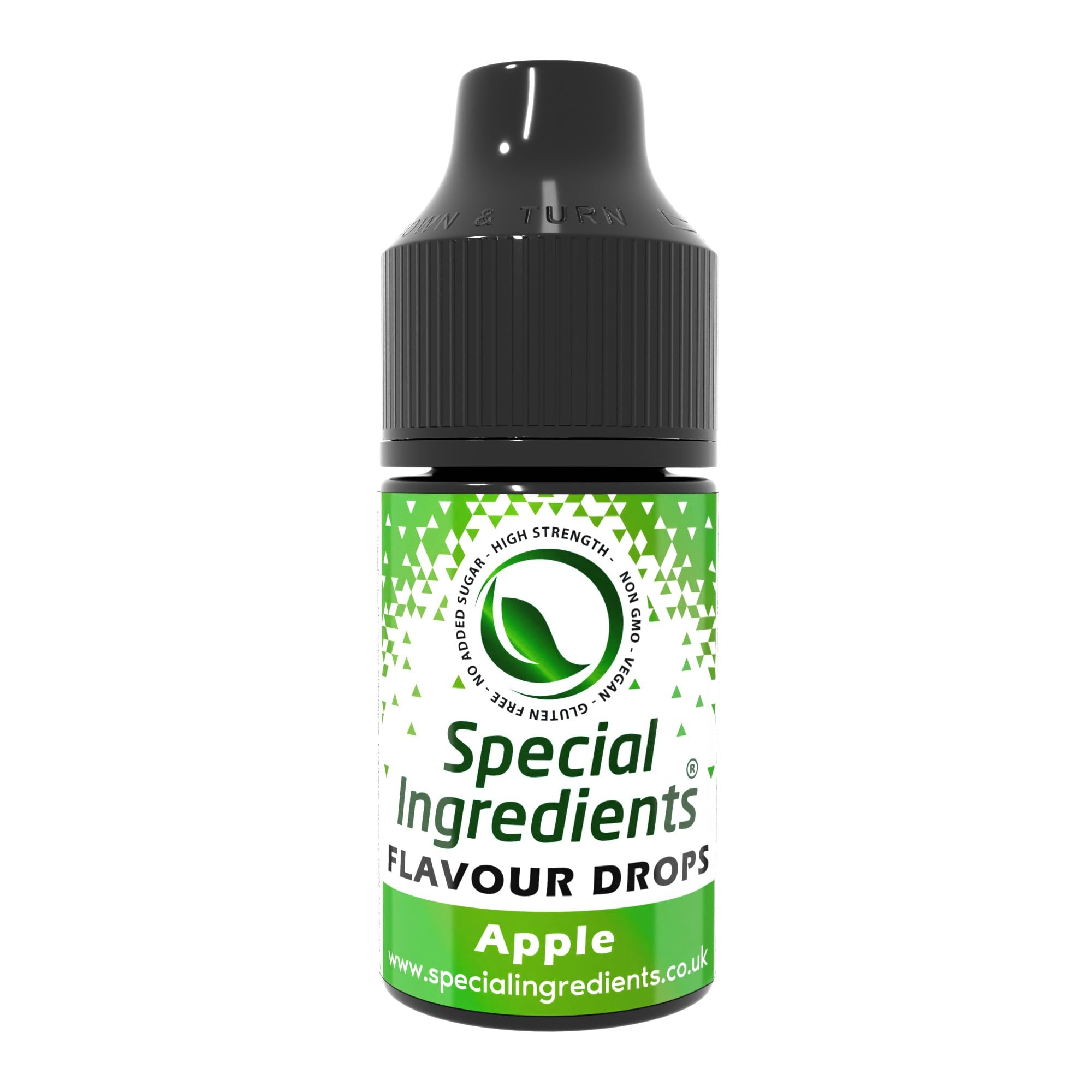 Special Ingredients Flavour Drops Apple, 500 ml | Apfel-Geschmackstropfen, Lebensmittelaroma, Vegane Geschmackstropfen, Für Backen, Speisen und Getränke, Zuckerfrei