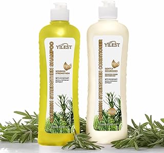 Rosemary Mint Shampoo & Conditioner Set: Stronger, Thicker and Longer Hair for Men & Women - Rosemary Strengthening Shampoo and Treatment Set for Hair Growth, Thinning Hair and Hair Loss