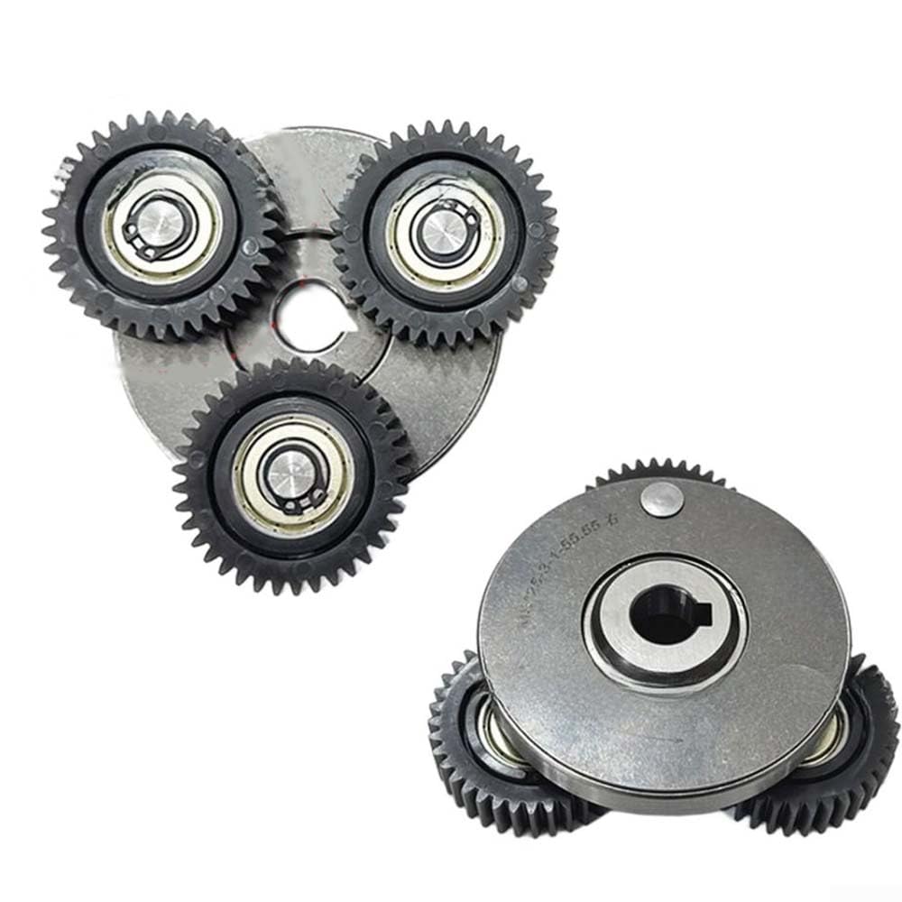 Riduttore planetario per bicicletta elettrica, motore a 37 denti, set completo con 3 ingranaggi planetari in nylon PA66, una frizione, un anello esterno e un ingranaggio solare per una