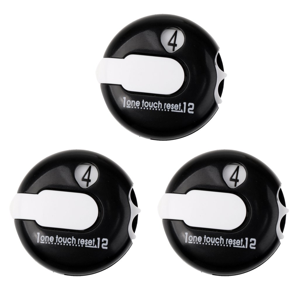 3 Stück Tragbar Golf Score Zähler Schlagzähler Scorezähler Geschenk