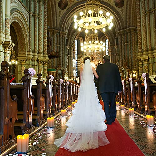 Pchero 8 Inch Flameless Pillar Candle With Timer Remote, Battery Operated Flickering Real Wax Ivory Large Led Candle Set For Christmas Fireplace Halloween Table Indoor Home Decor #TOP4