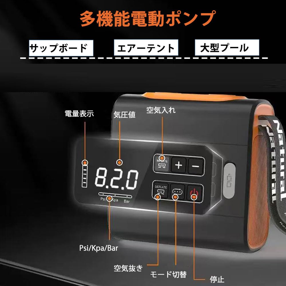 【お値引き不可】DOGBOO エアーテント用電動ポンプ Amazon.co.jp: DOGBOO エアーテント用電動ポンプ 充電式SUP サップ