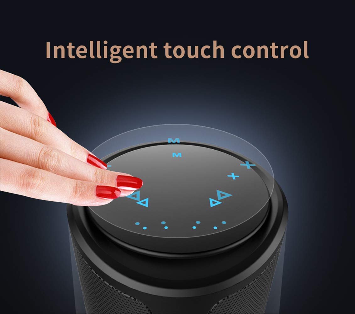 Altavoz Bluetooth Inalámbrico Portátil con Cubierta De Silicona, Admite Reproducción De Música con Tarjeta TF Y Salida De Alimentación USB De 5V,Rojo