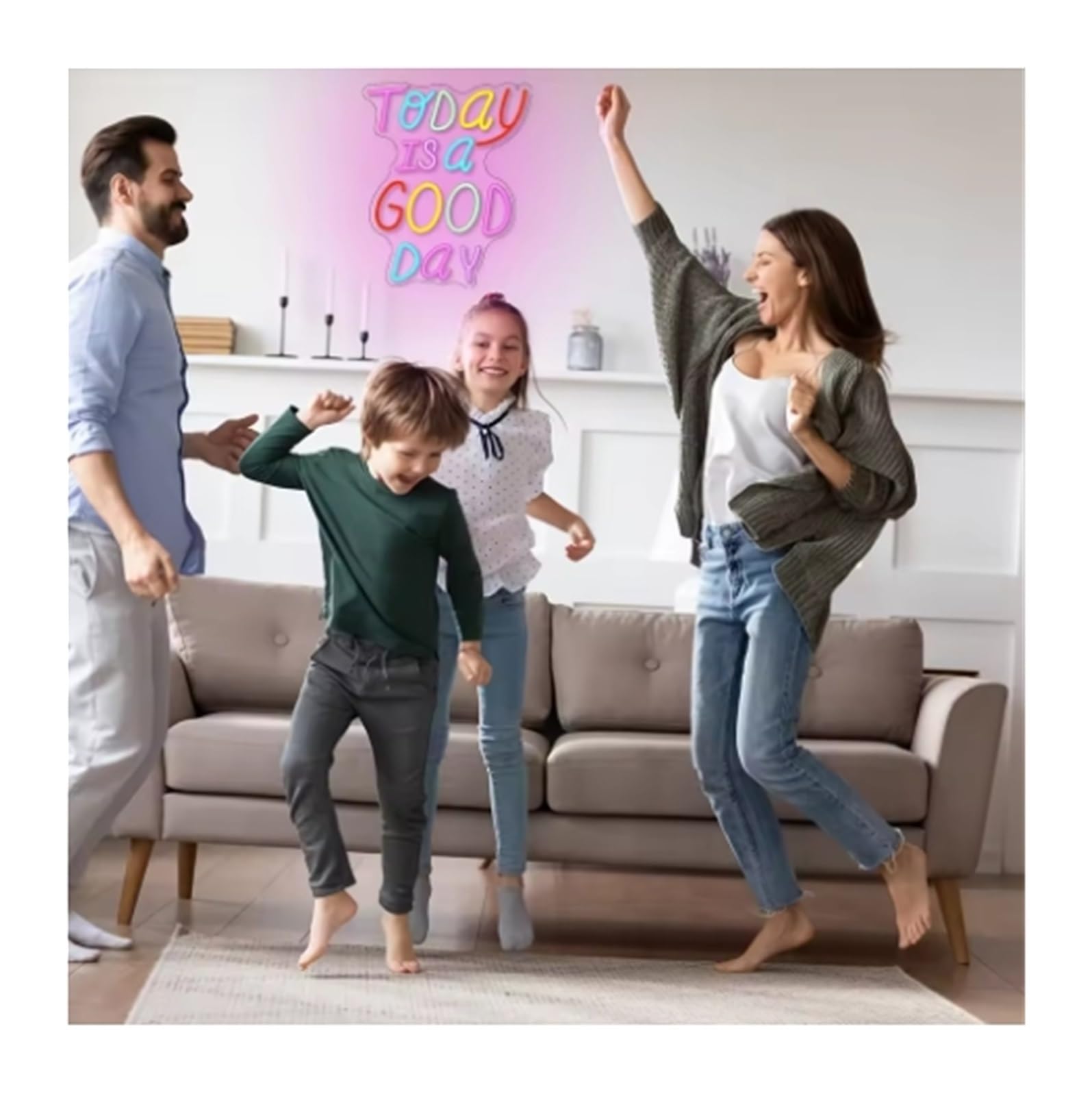 XENITE Luces Art Decoration Christmas Letrero De Neón Con Alimentación Por USB Today Is A Good DayPara Decoración De Pared De Sala De Estar, Fiesta, Cafetería, Oficina, Bar,40cmх33cm