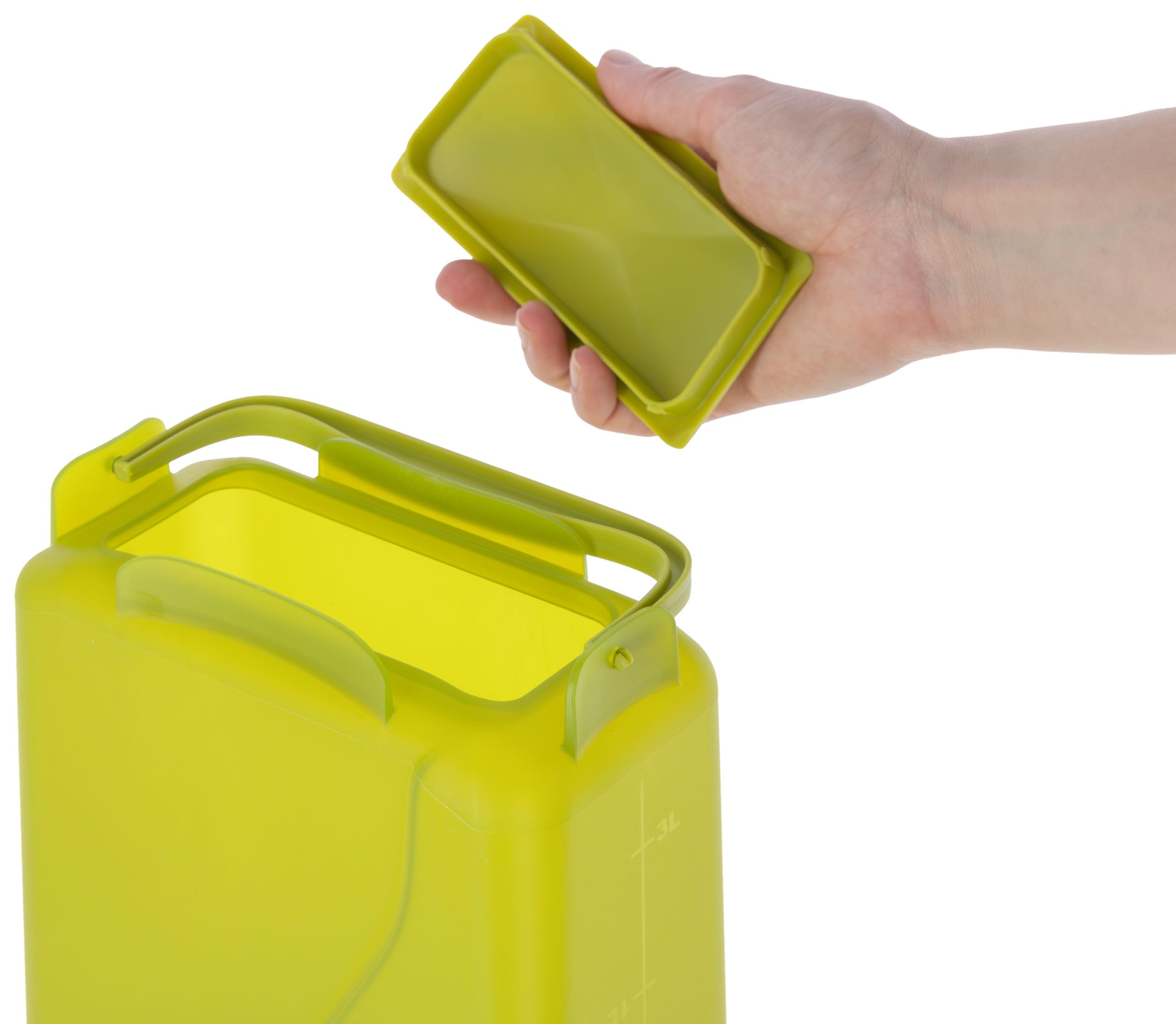 Kerbl Hobbyfarming mangiatoia Automatica con Piedini, 5,5 l, Verde, 19,5 x 28,5 x 39,5 cm, mangiatoia per pollame, distributore di mangime, plastica, pollame