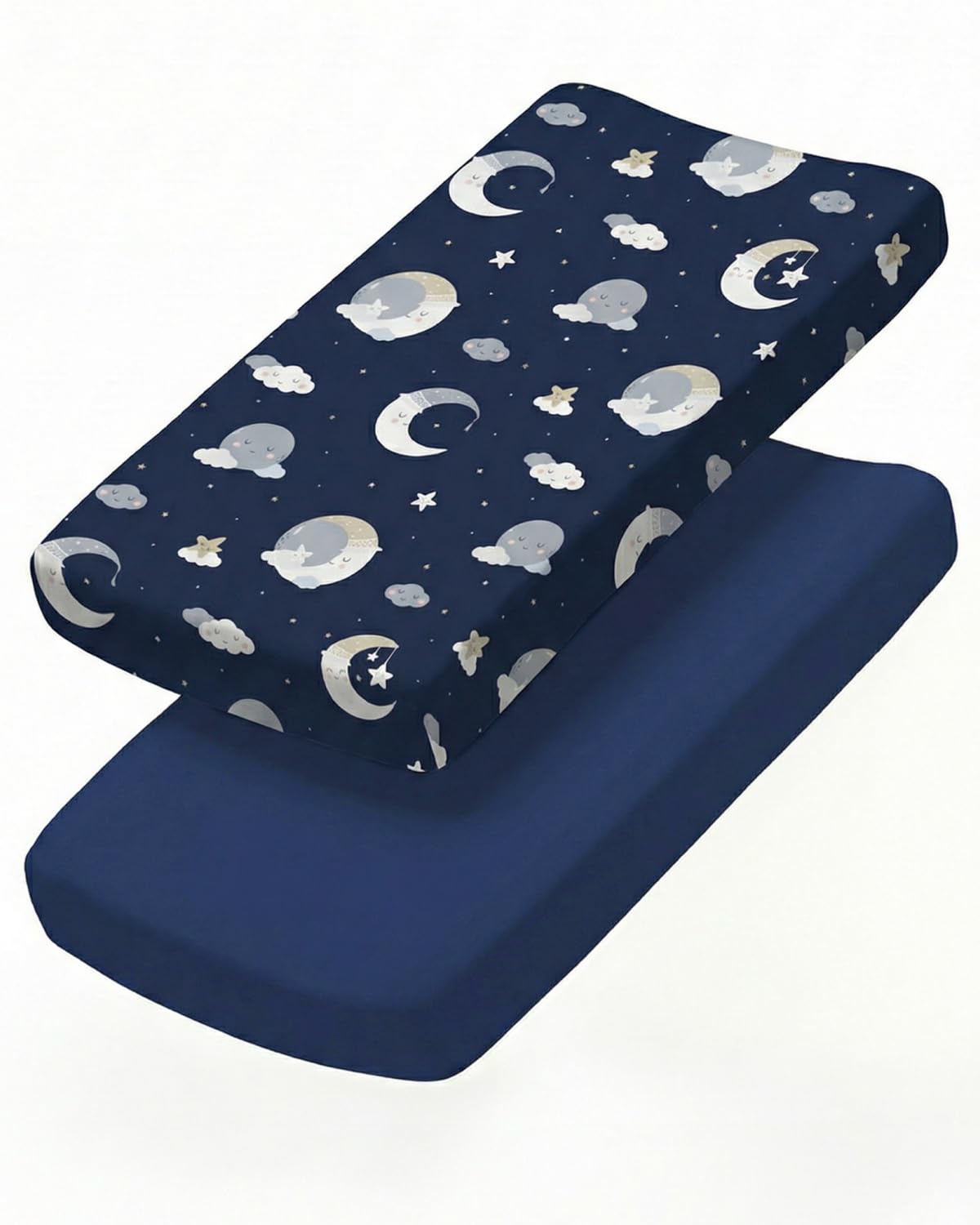 Changing Pad Cover - Pack of 2 Diaper Change Sheets - 32x16in, Dream Sky