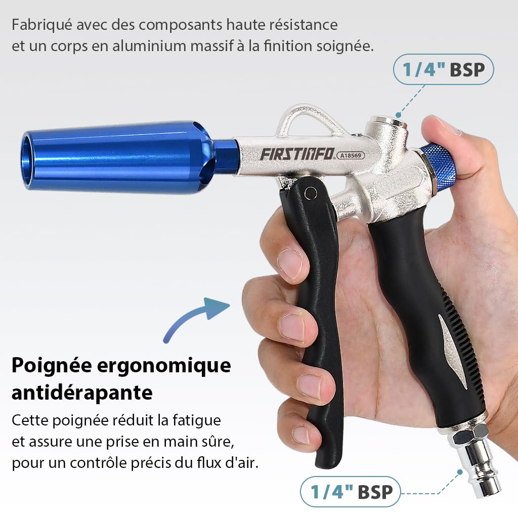 FIRSTINFO Soufflette Air Comprimé Windstorm Haut Débit A18569EU