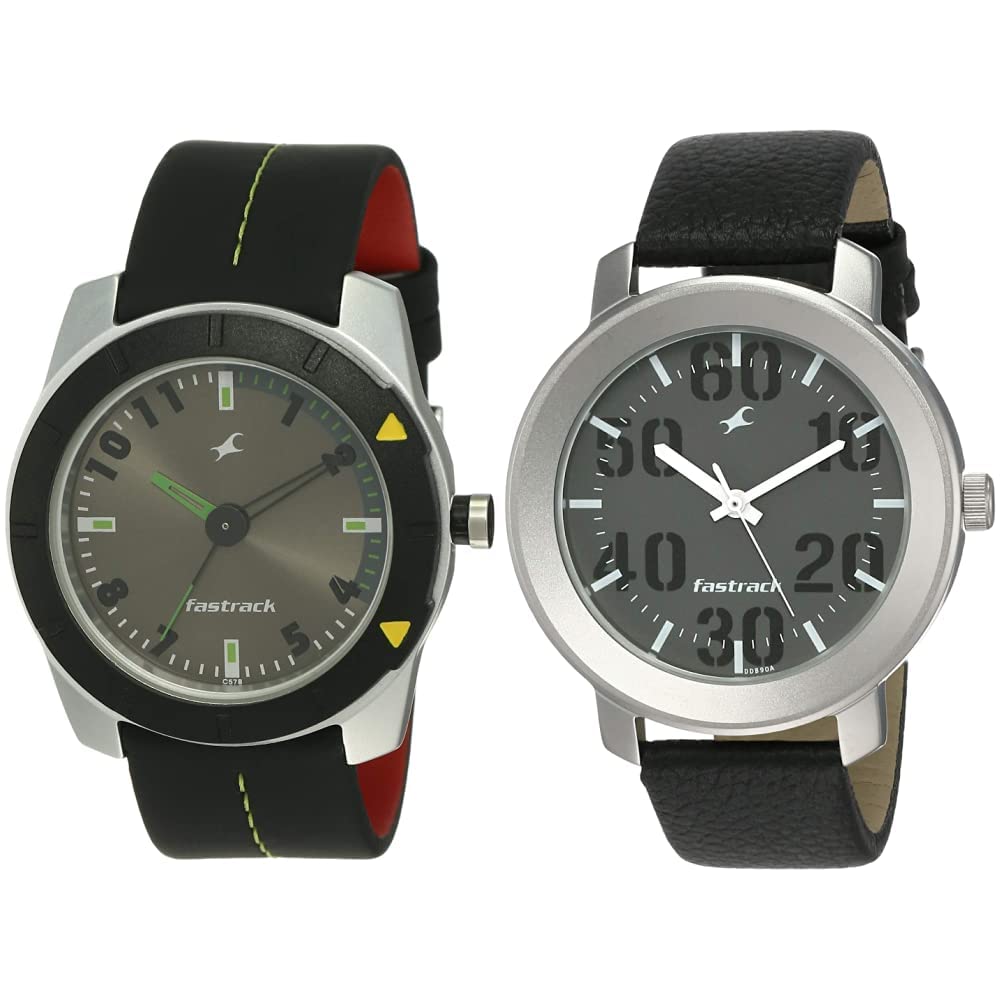 Fastrack Men Leather Black Dial Analogue Watches Combo, Band Color-Black (B07WPRQCXJ) Amazon Price History, Amazon Price Tracker