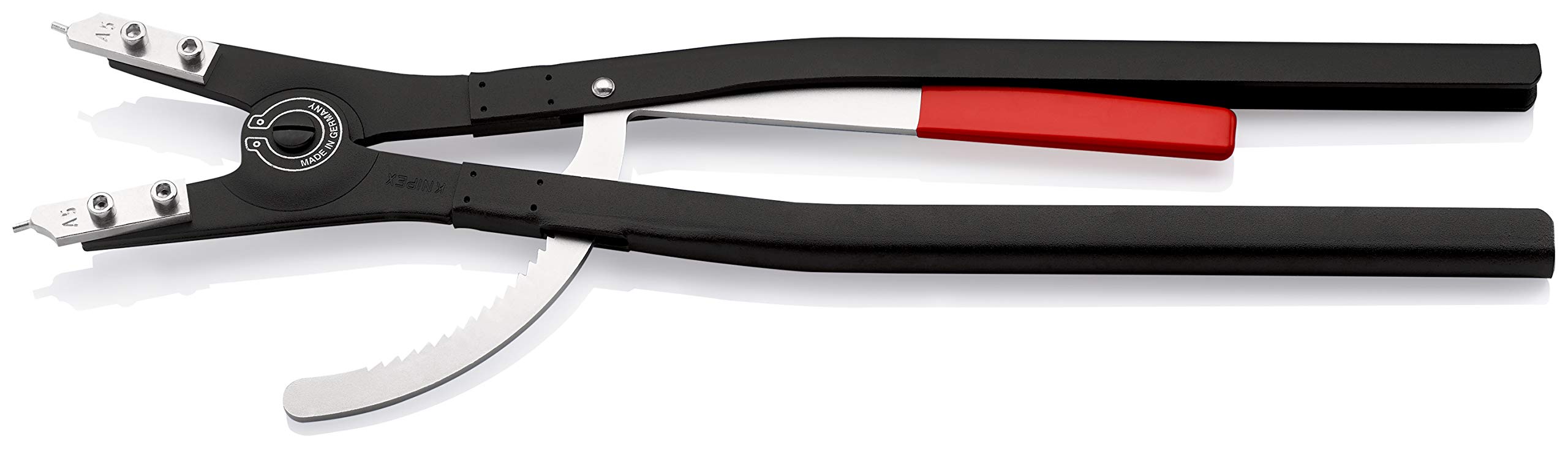 KNIPEX Sicherungsringzange für Außenringe, 46 10 A5 | Ring-Ø 122-300 mm, Spitzen-Ø 3,5 mm, lösbarer Sperrmechanismus, Sprengringzange, Seegeringzange