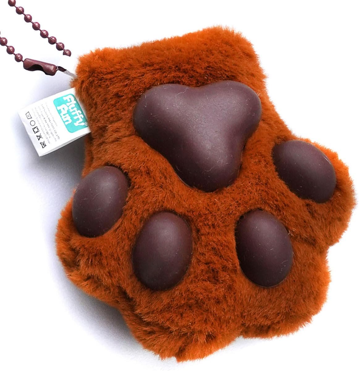 Plush Cat Paw Keychain Squeeze Toys – Stress Relief Fidget, Soft Portable Sensory Anxiety Relief, Safe Squishy Gift