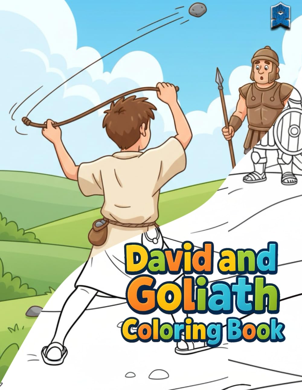 David and Goliath Coloring Book: Bible Story Coloring Book for Kids (Bible Stories Coloring Series)