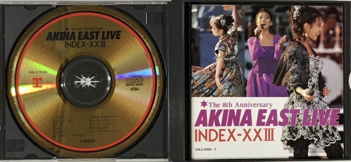 Amazon.co.jp: 中森明菜 EAST LIVE 2CD イーストライヴ インデックス23