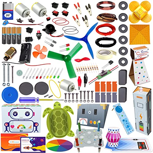 Image of Kit4Curious 100 DIY Projects + 13 Activities - Science & Fun Innovation kit - STEAM Learning Hobby Science Exploration Toy - Smart Educational Gift for Boys and Girls