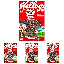 Kellogg’s Coco Pops | Palline al Cioccolato | con Mais al Cacao Tostato | Confezione Singola da 400g (1 x 400g) (Confezione da 4)