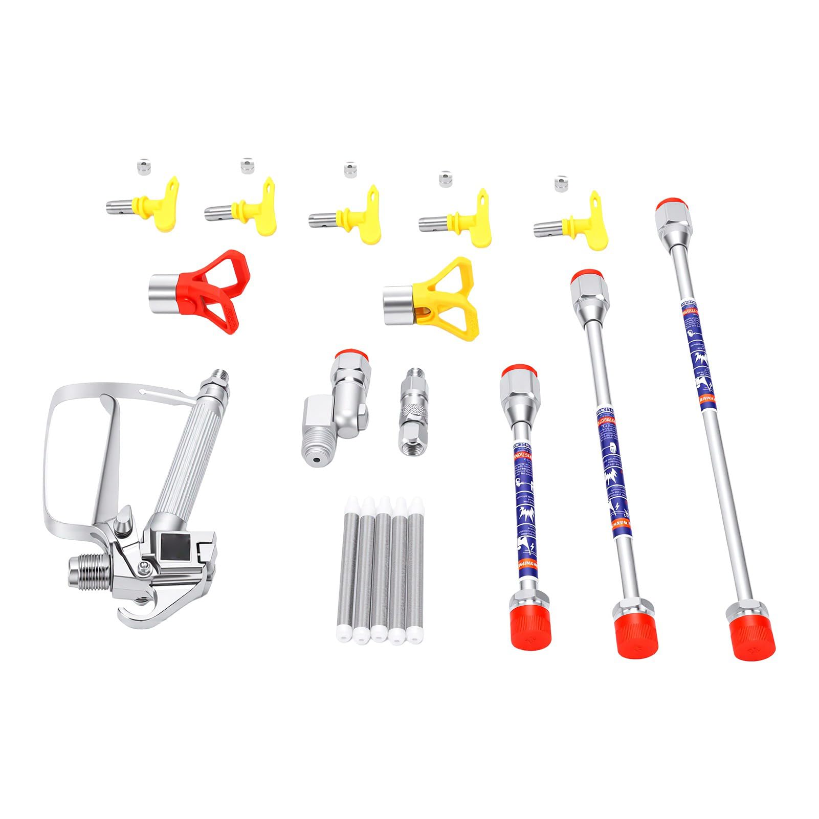 Topiky Pistola de Pintura sin Aire, Juego de Extensión de Punta y Poste,