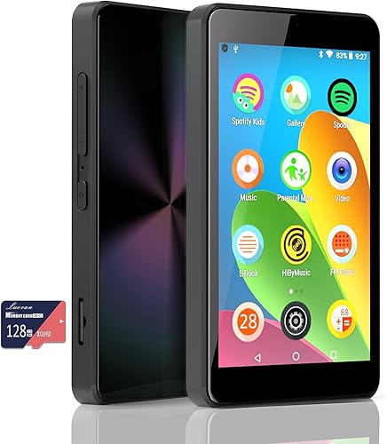 Reproductor de MP3 para niños con Spotify, controles parentales, Spotify Kids, Audible, Tienda Music, Libby, reproductor de música MP4 IPS de 4.0