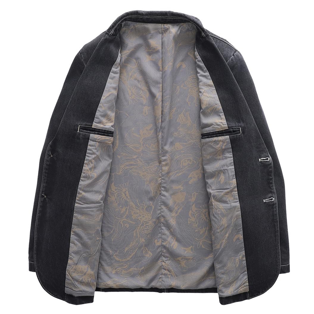 Kurtki męskie, bawełniane garnitury o dopasowanym kroju w stylu streetwear, marynarki i płaszcze w stylu biznesowym casual