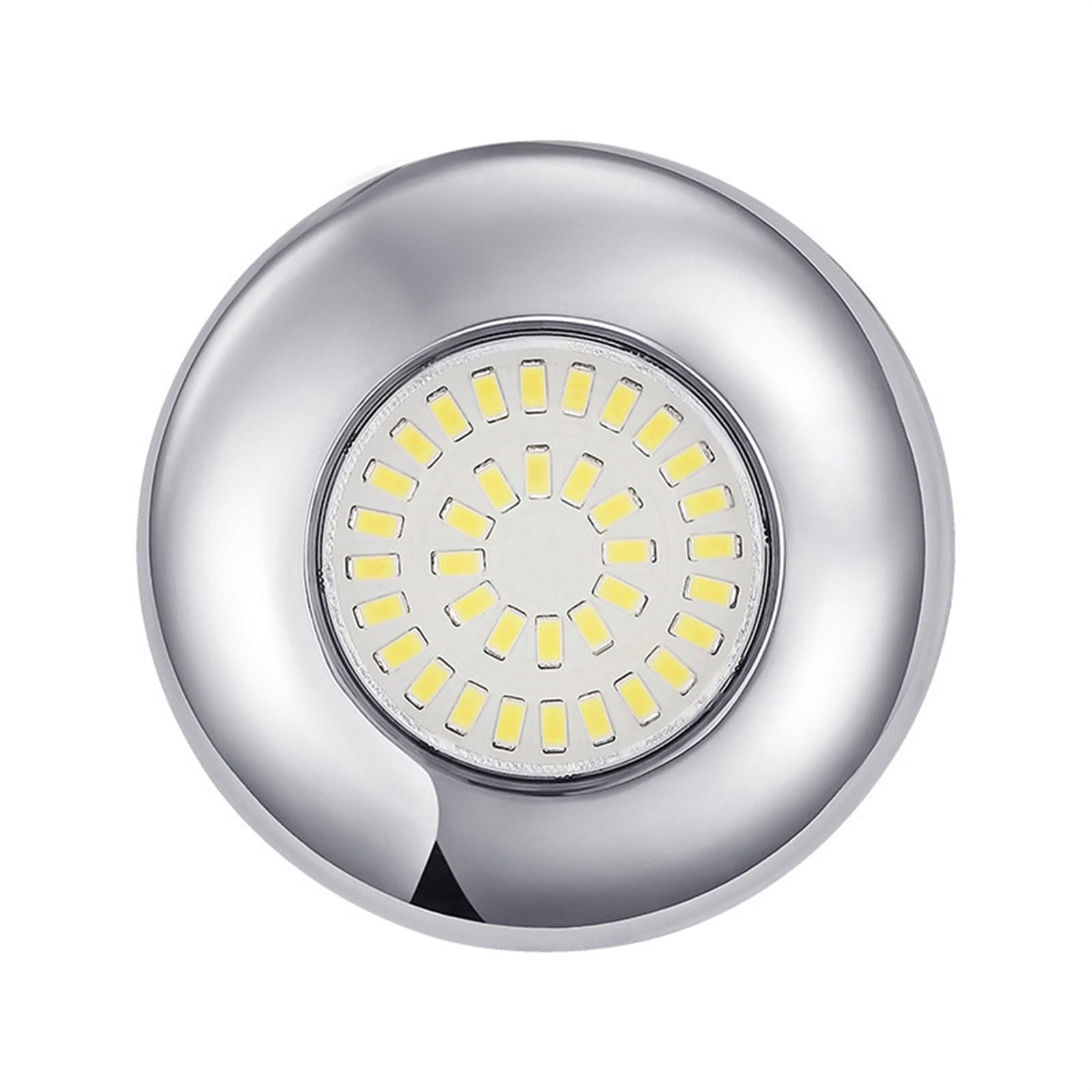 DIGNIFE Pool Lights, LED Colorful Underwater Lights 12V Stainless Steel Acrylic Glass Swimming Pool(Giallo)