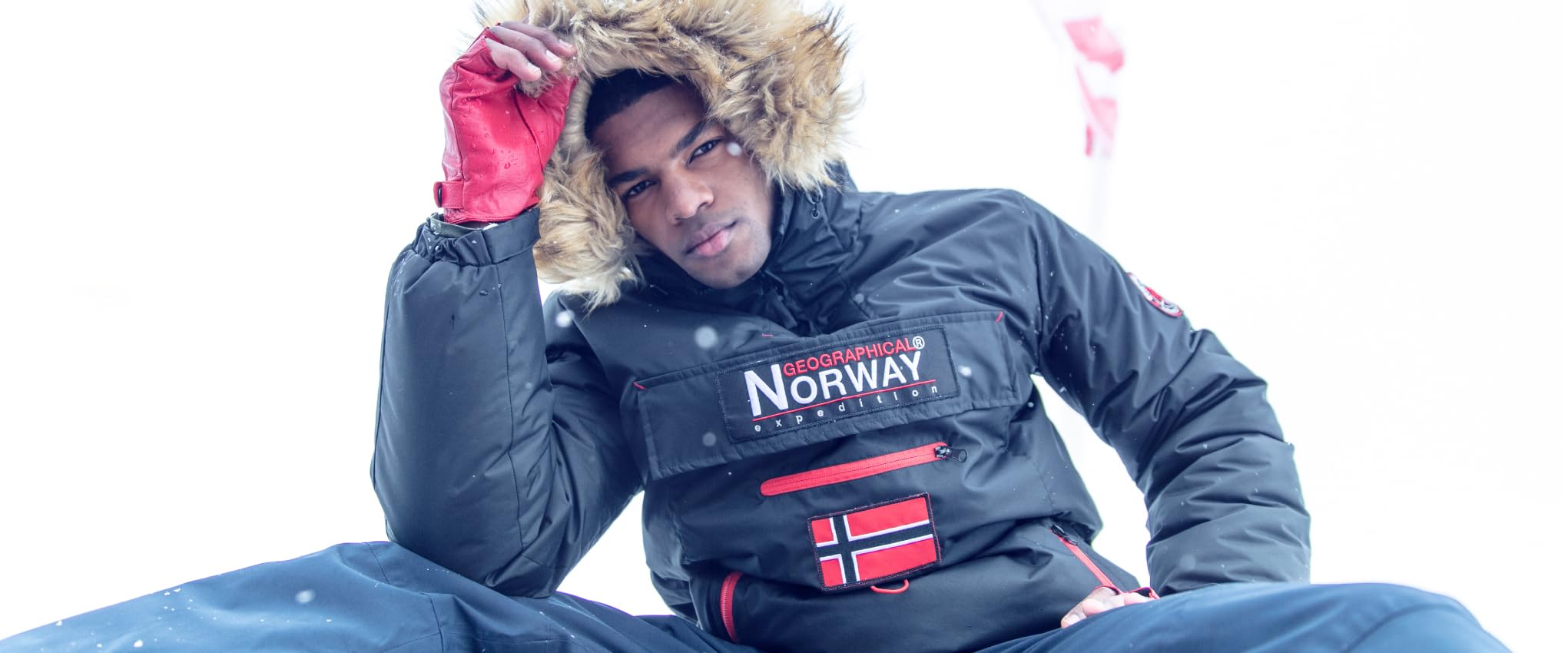 Geographical Norway Bilboquet Men – Parka para hombre, impermeable, gruesa, capucha de piel para exterior, chaqueta cálida, cortavientos, forro exterior, chaqueta para hombre